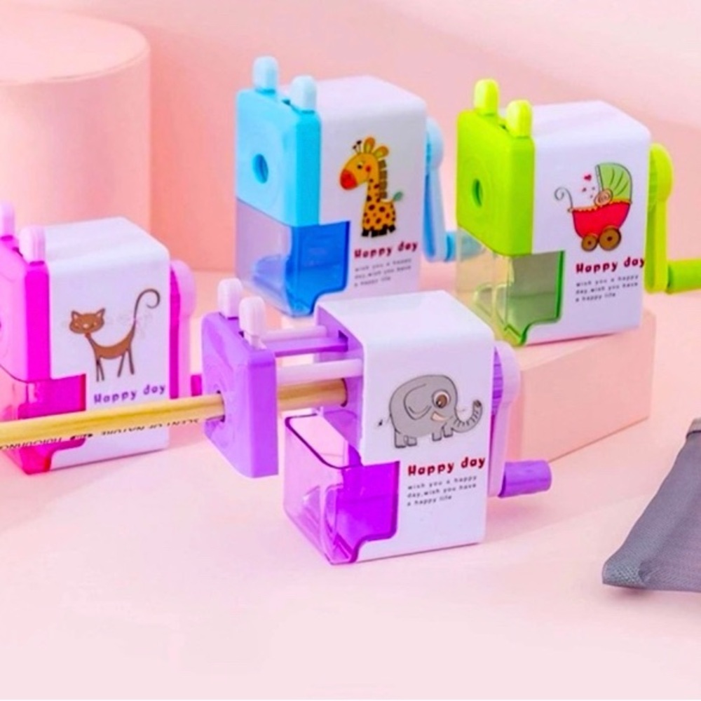 Hand Cranking Pencil Sharpener, school supplies. Office supplies adorable